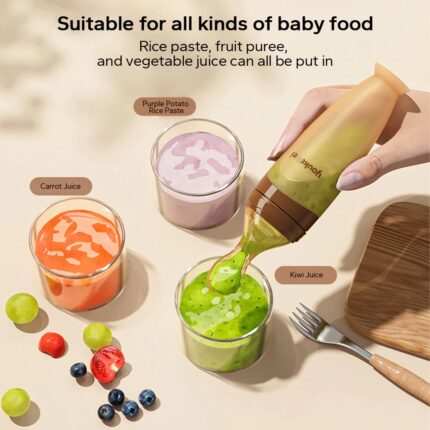 Baby Silicone Bottle Spoon Food Feeder